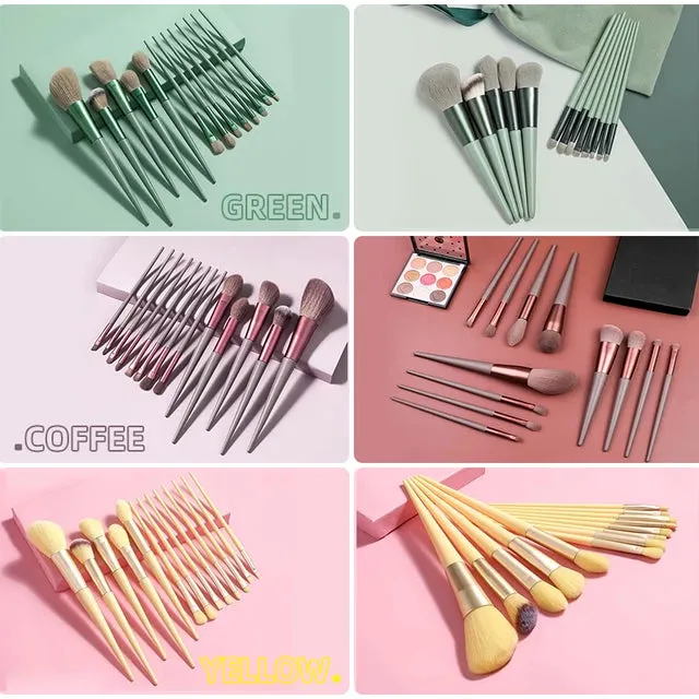 13 Pcs Makeup Cosmetic Brushes Set Soft and Fine