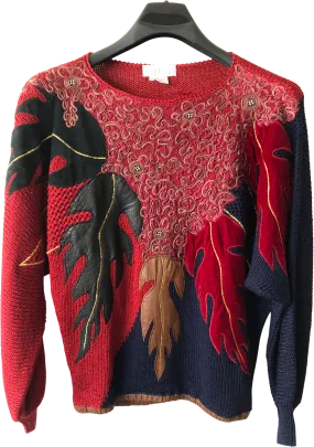 '80’s Embellished Dolman Sleeve Fall Sweater by Nannell