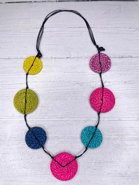 Alisha D Adjustable Cord Necklace Disc Party