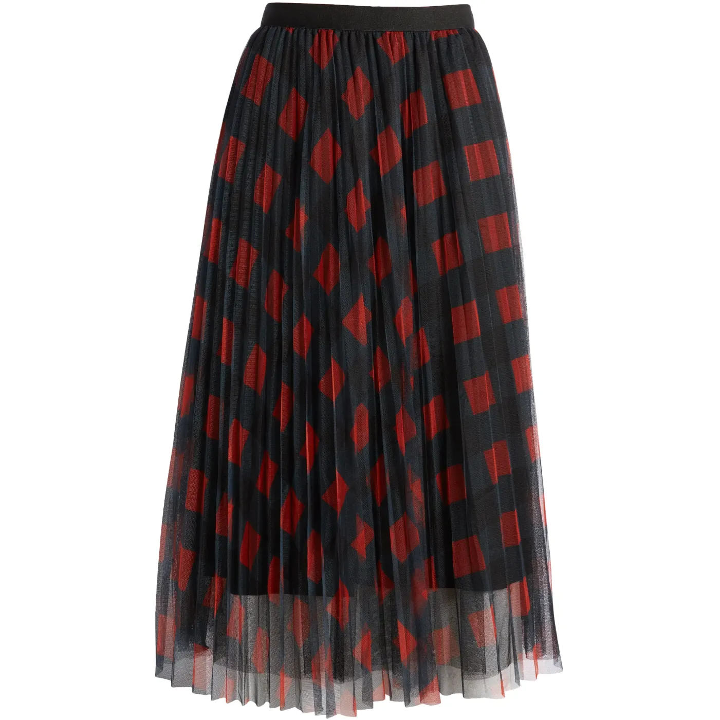 Belinda Plaid A-Line Skirt