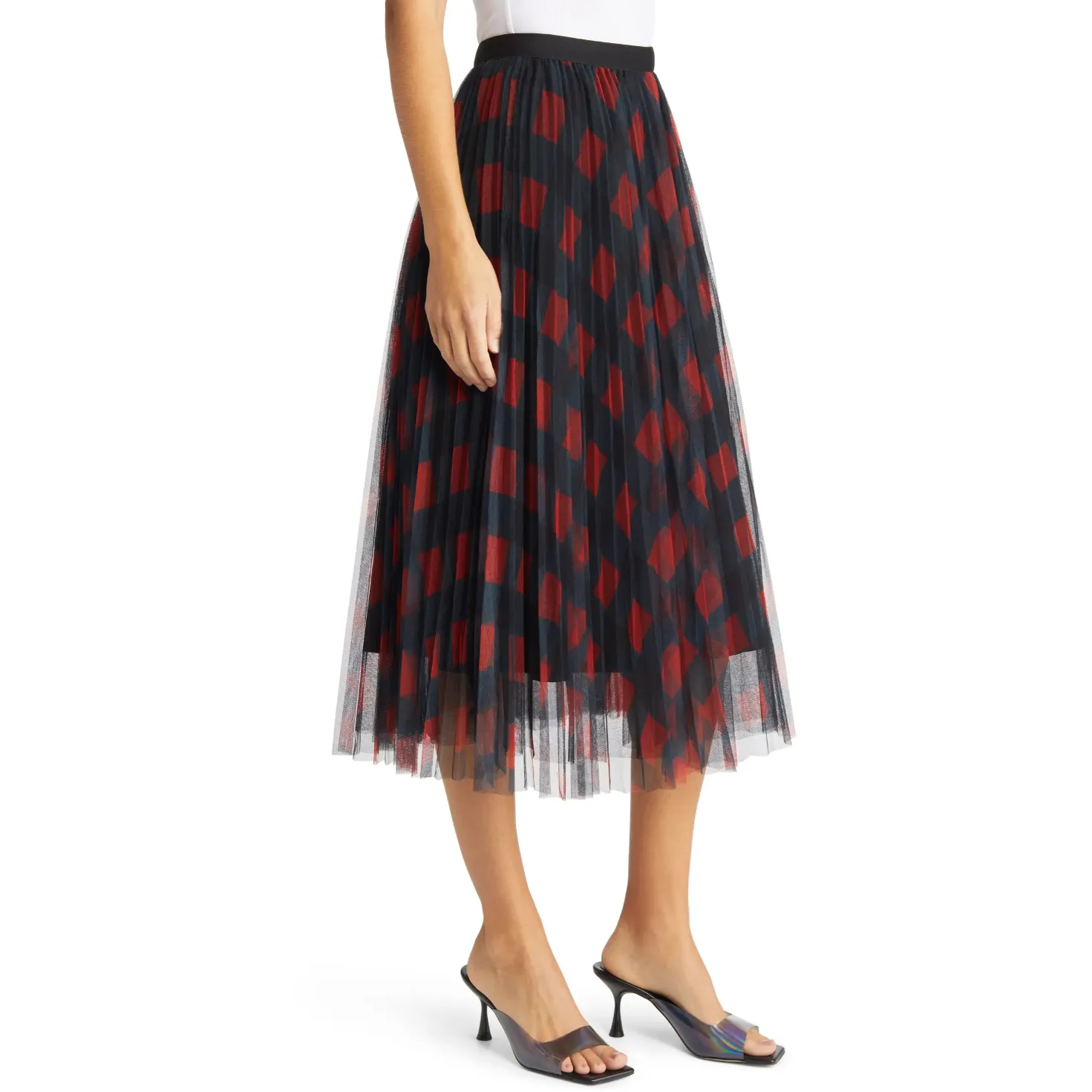 Belinda Plaid A-Line Skirt