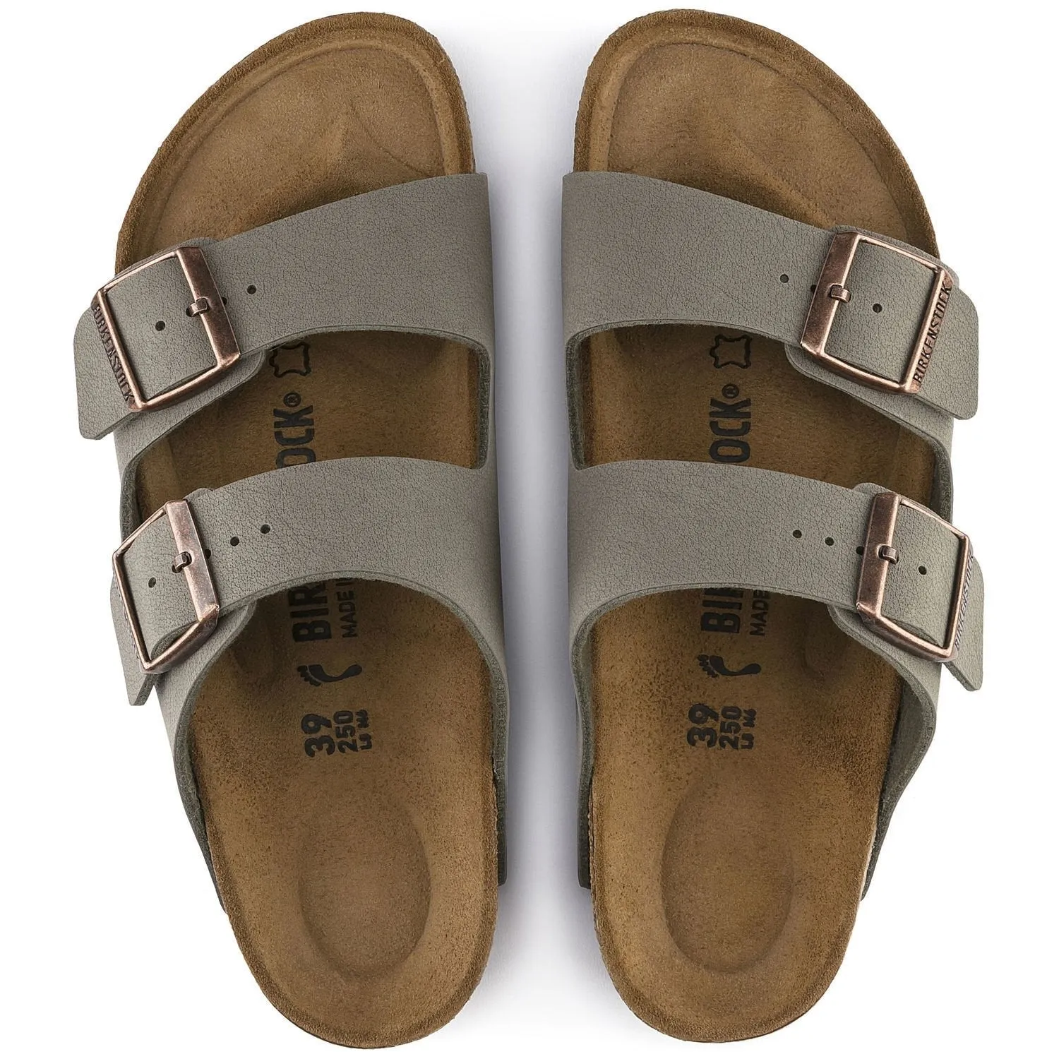 Birkenstock Arizona 151213 Birko-Flor Nubuk Stone