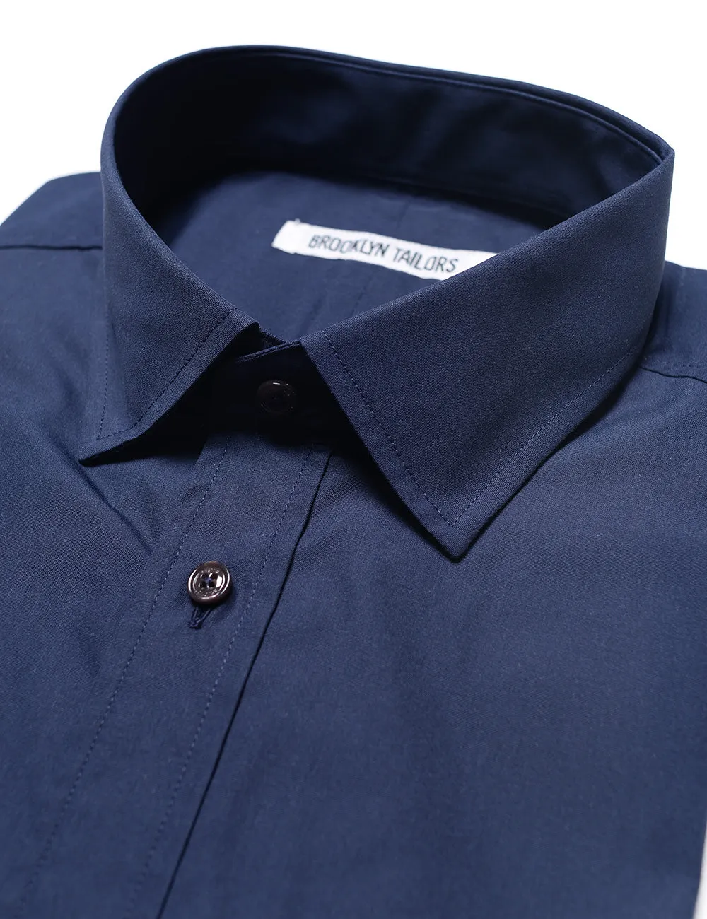 BKT20 Slim Dress Shirt in Crisp Poplin - Rich Navy