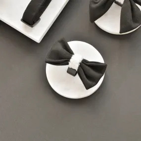 Black Aviator Bow Tie