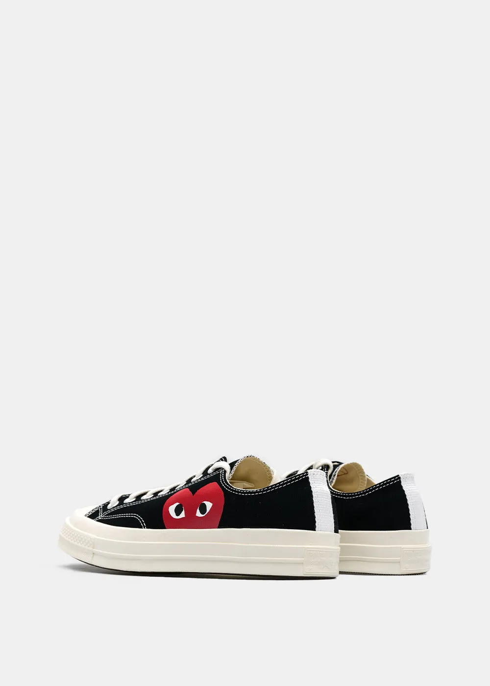 Black Converse Red Heart Chuck 70 Sneakers