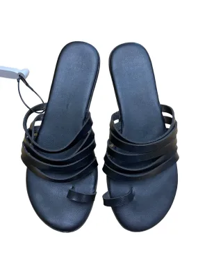 Black Sandals Flip Flops A New Day, Size 7.5