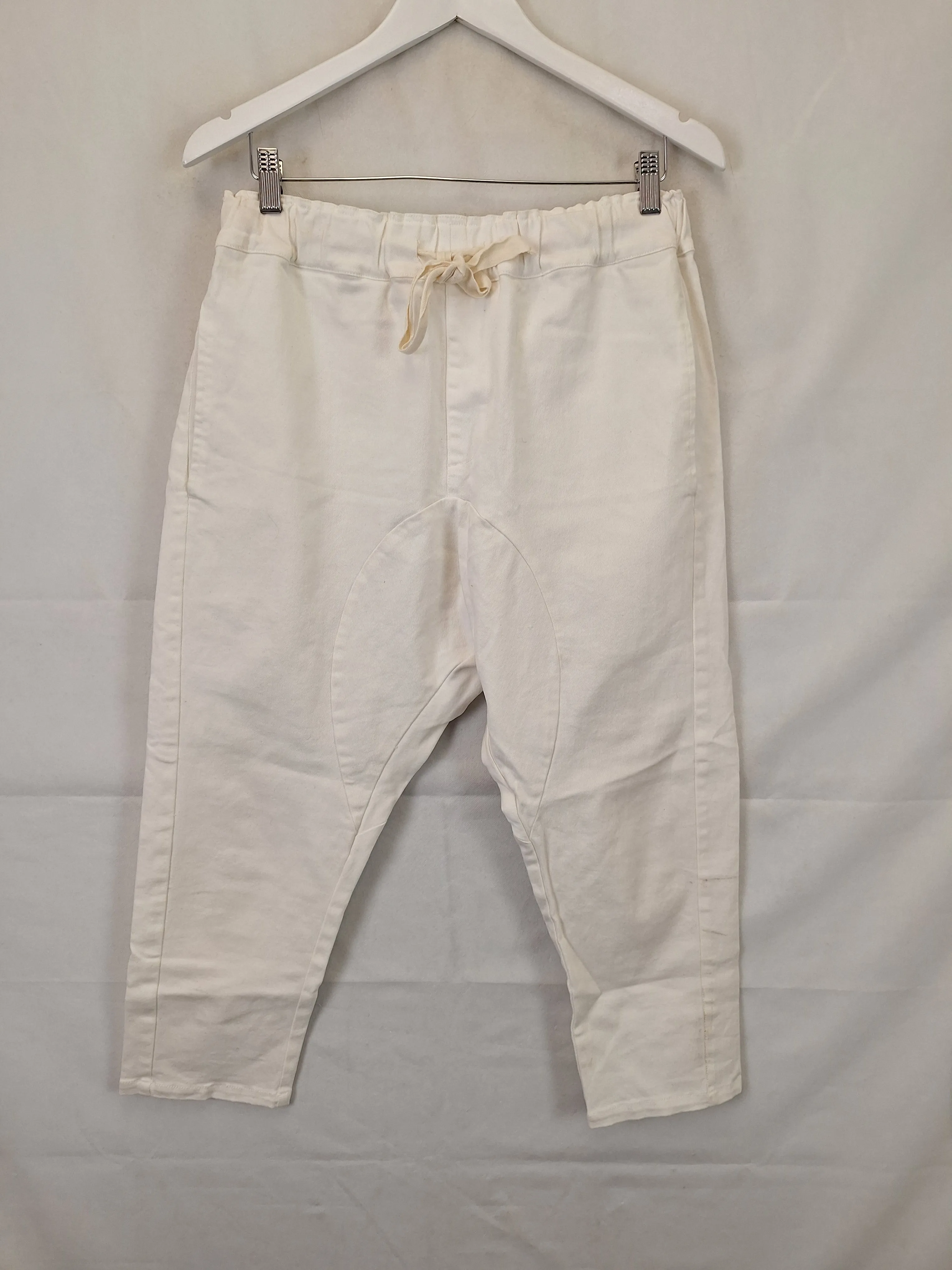 Bohemian Traders Thick Cotton Drop Crotch Cropped Pants Size L