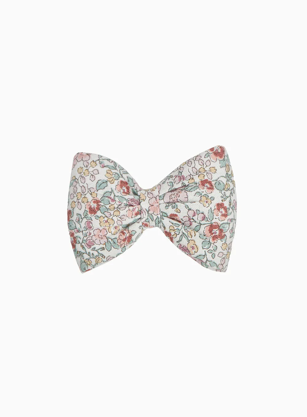 Bow Hair Clip in Pink Floral