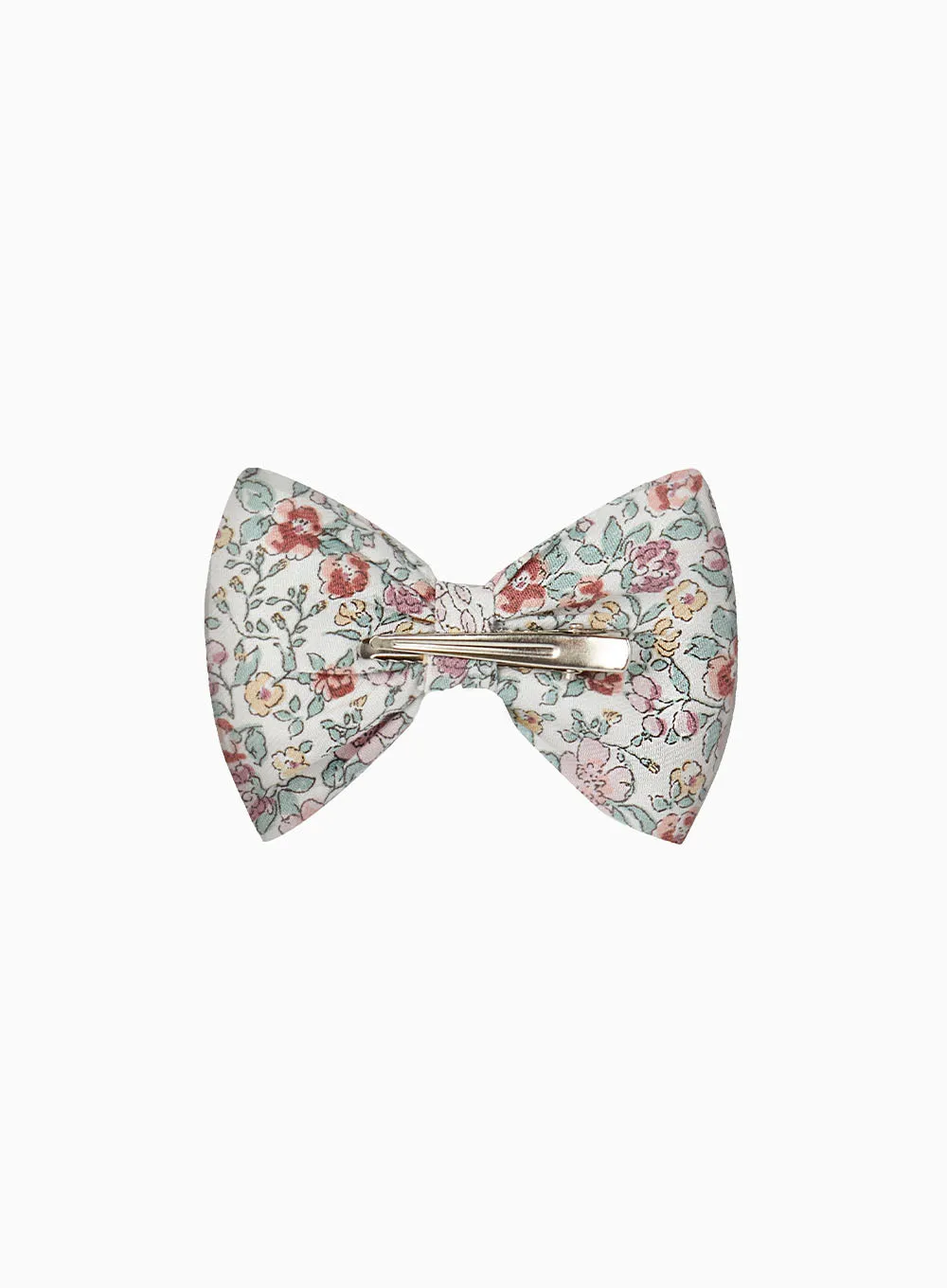 Bow Hair Clip in Pink Floral