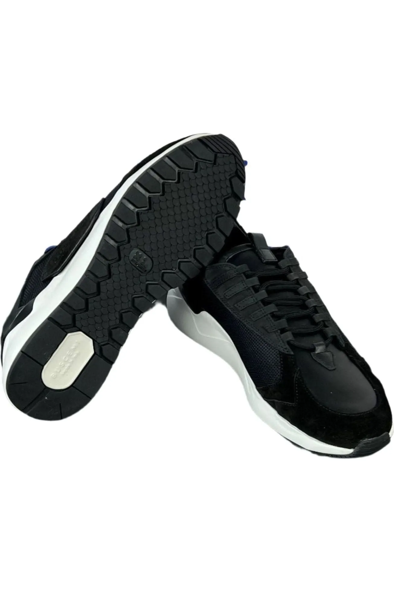 Buscemi Men's Run 2 Black Suede Sneakers SAMPLE