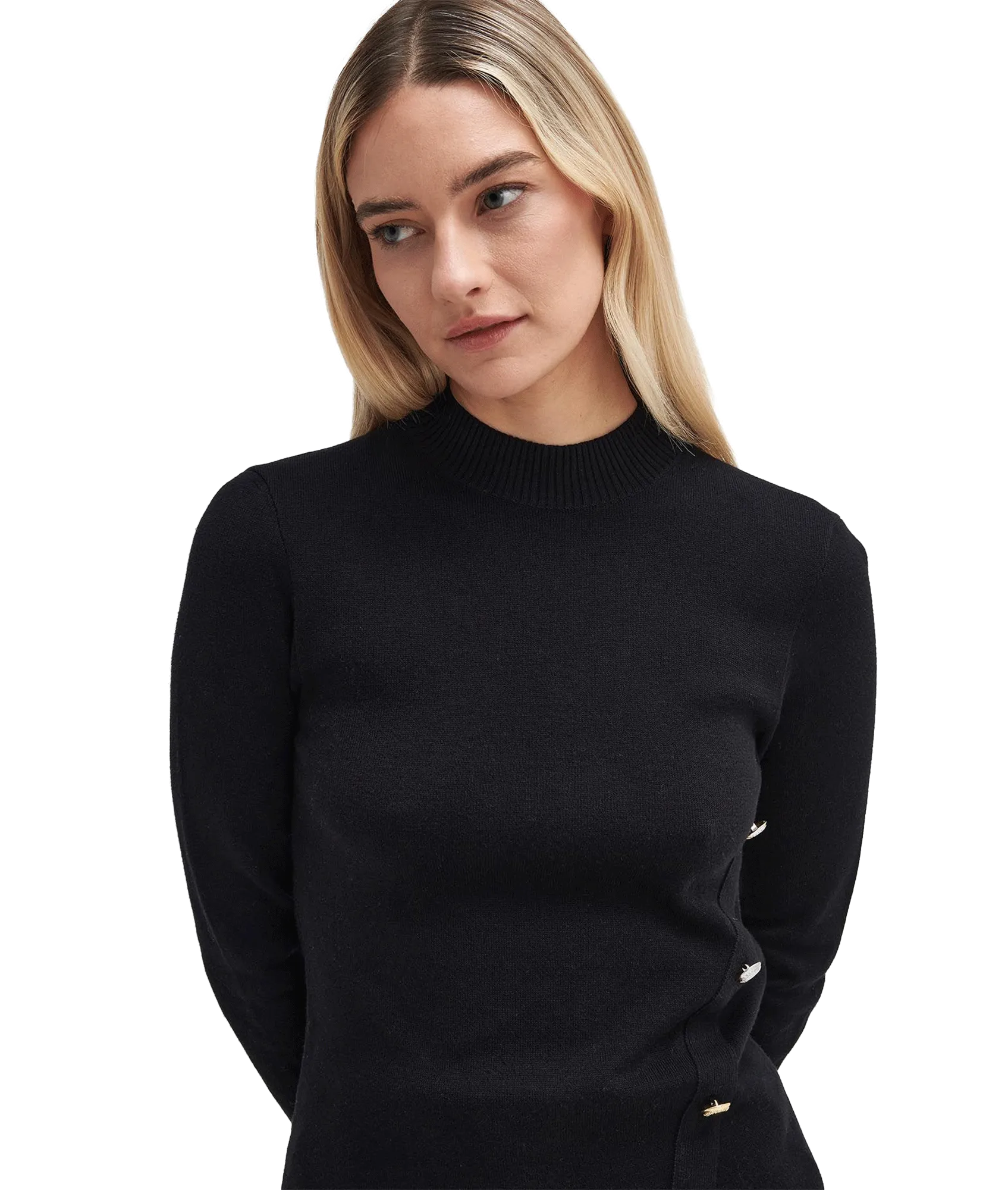 Callie Asymmetric Jumper - Black