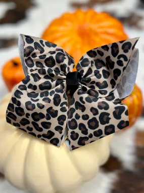 Cheetah Print Bow