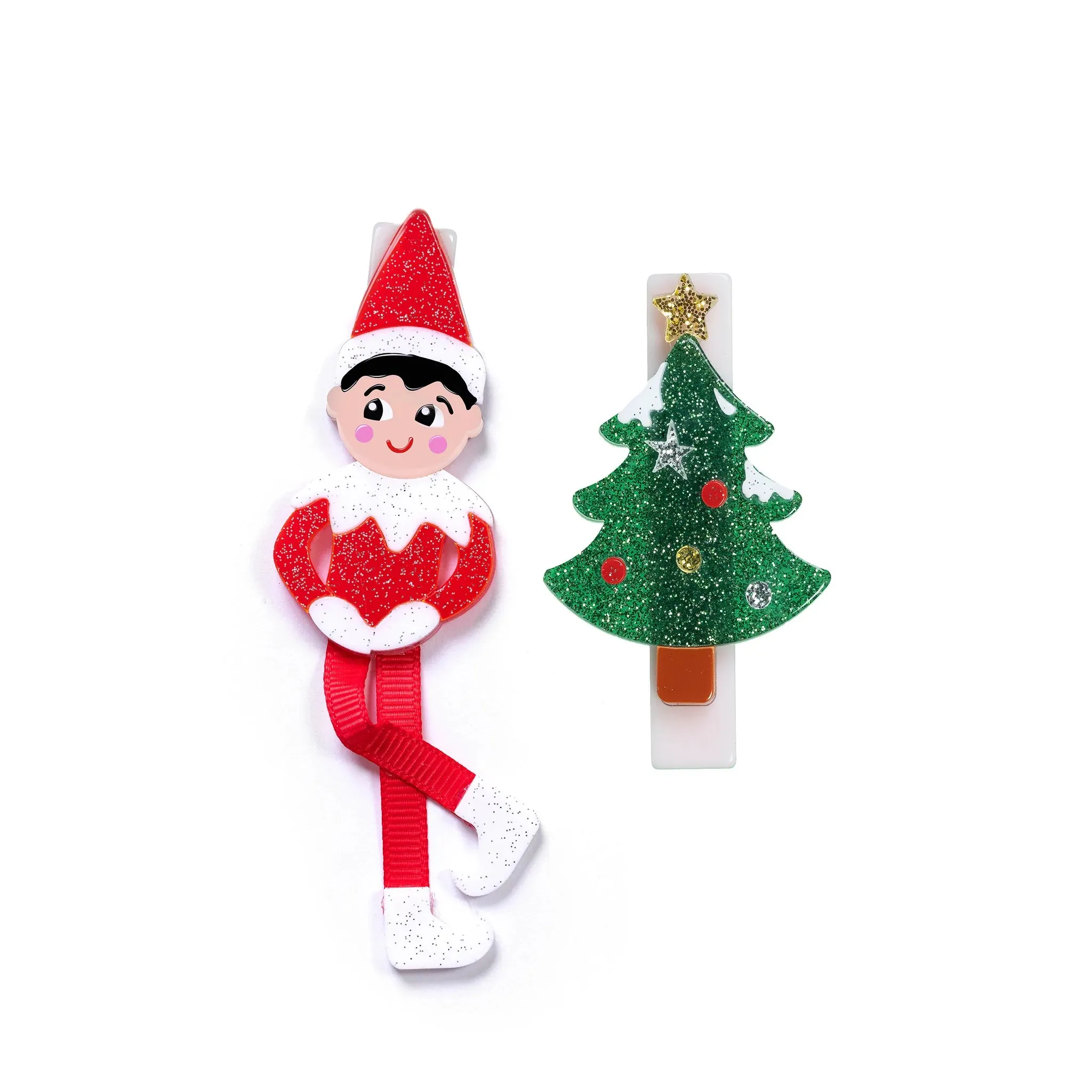 Christmas Elf & Christmas Tree Clips