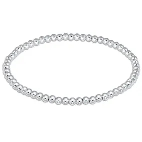 classic sterling 3mm bead bracelet by enewton