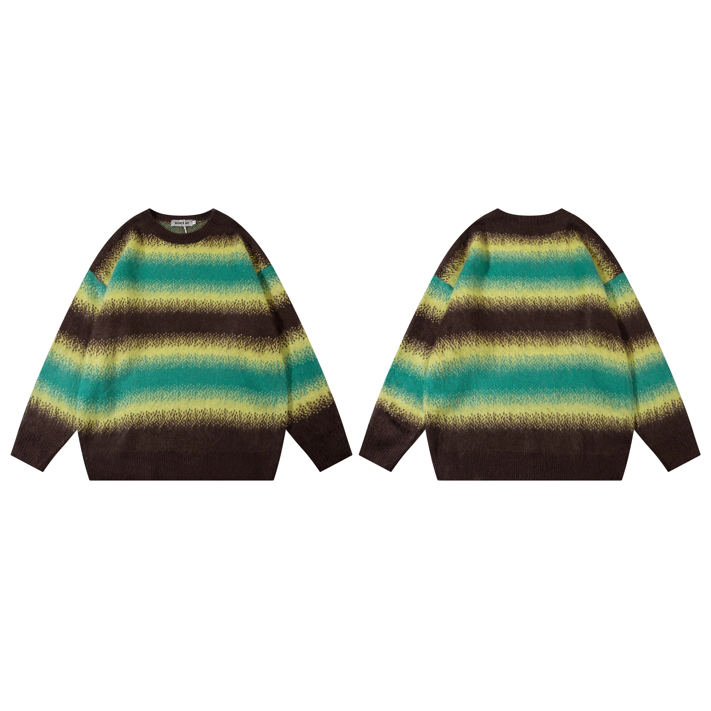 Cosmic Blaze | Gradient Striped Knit Jumper