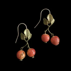 Crab Apple Earring - Wire Drop