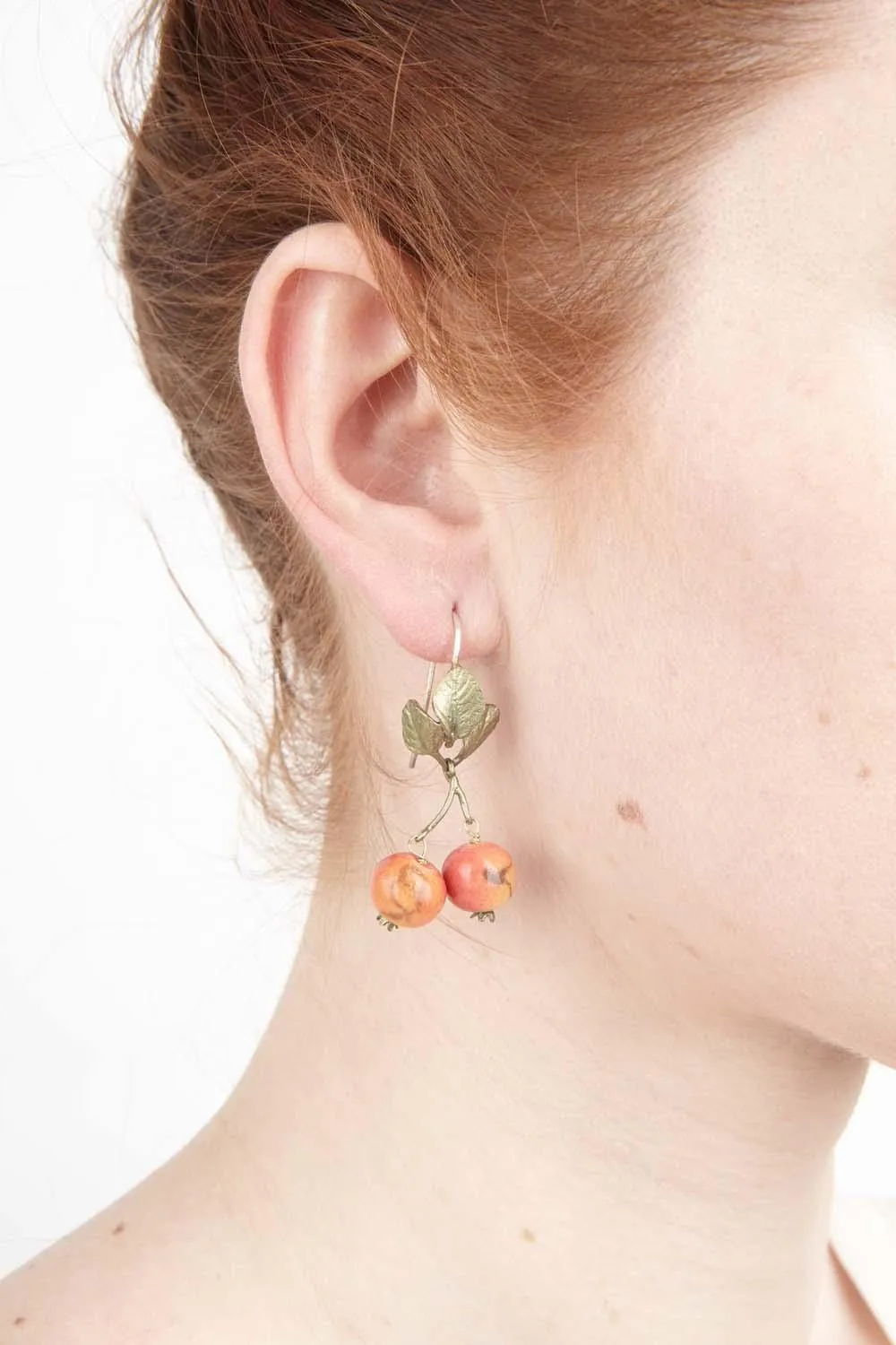 Crab Apple Earring - Wire Drop