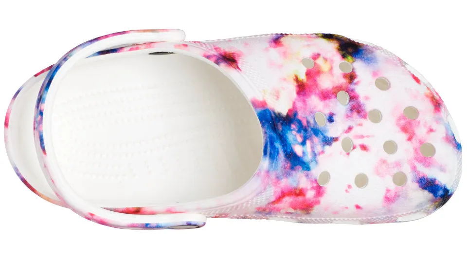 Crocs Classic Tie Dye Graphic Clog Garnet Multi