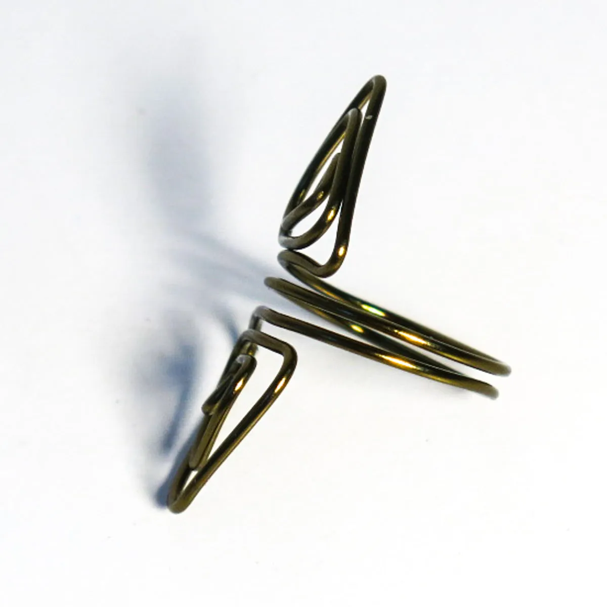 Double Triangles Adjustable Wire Ring