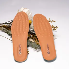 Dwarves Naturally Tanned Genuine Leather Insoles with Massage Design