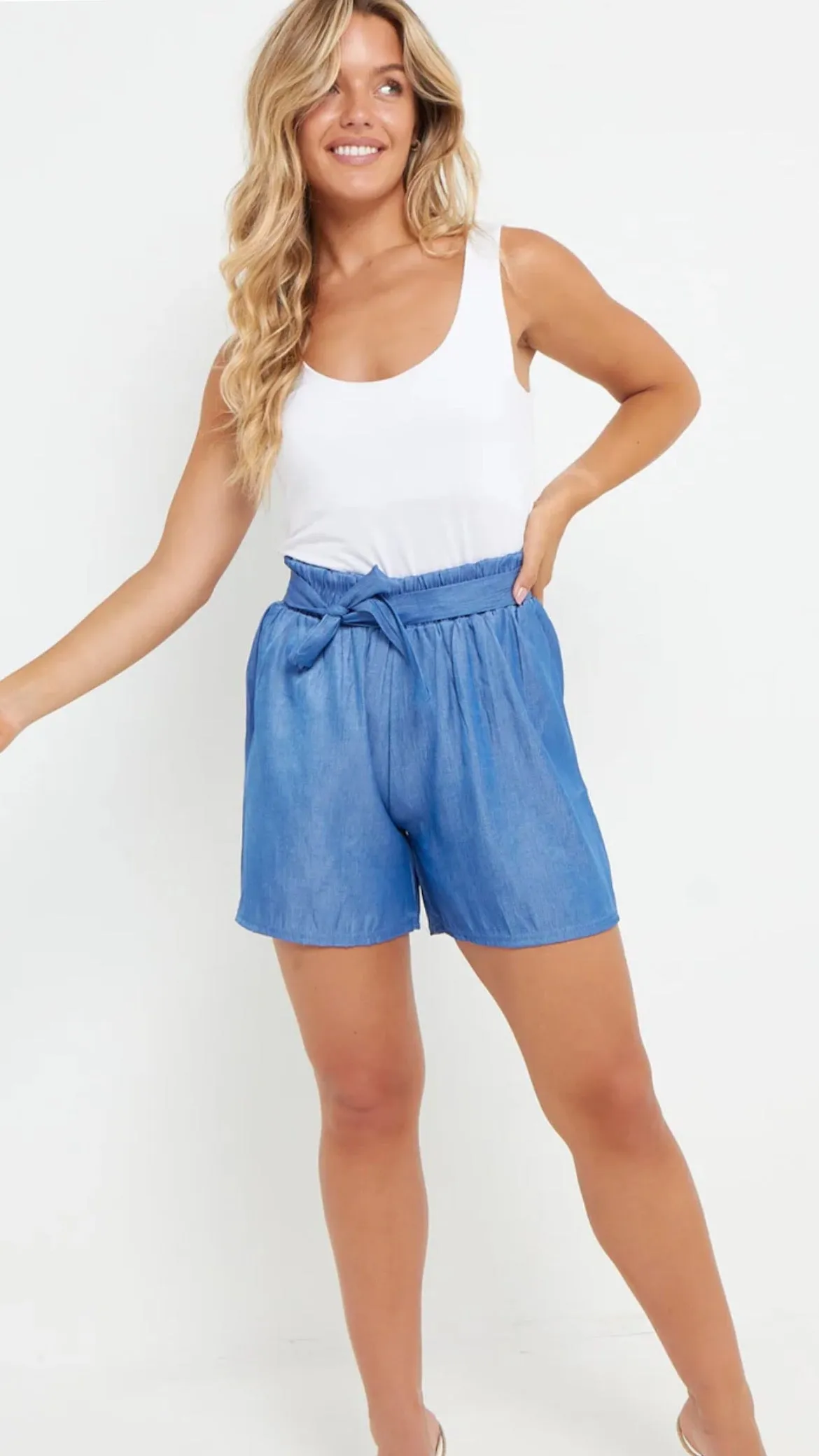 Ella Super Soft Straight Leg Denim Shorts