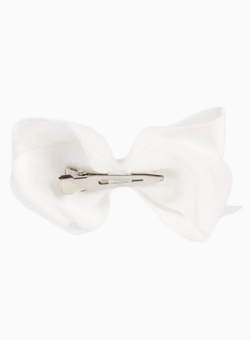 Extra Large Bow Hair Clip in White