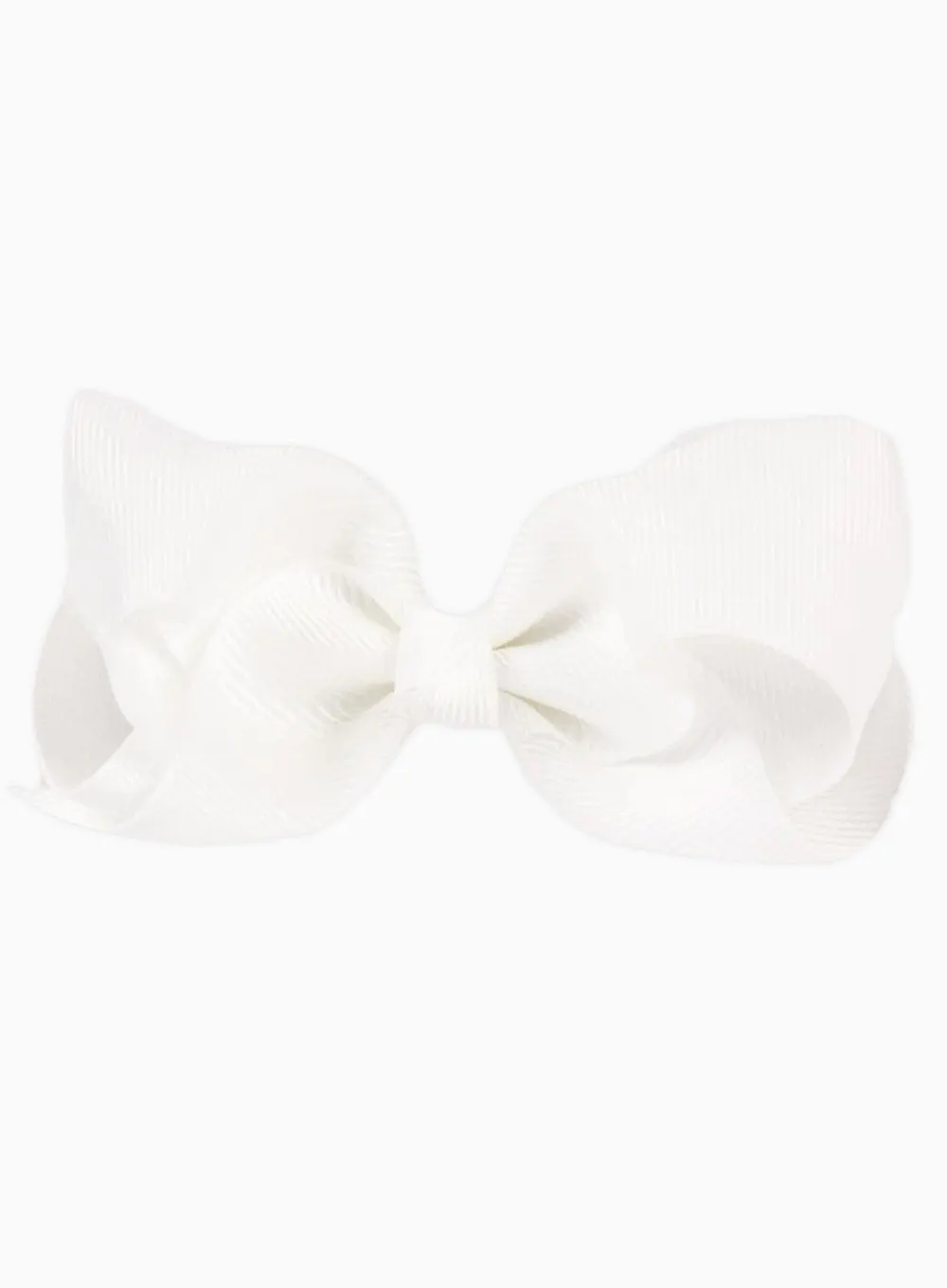 Extra Large Bow Hair Clip in White