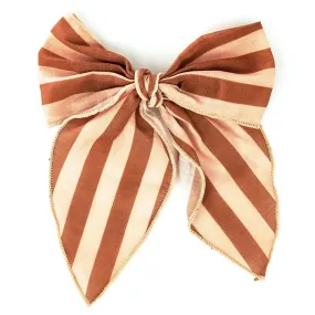 Fable Bow-Mid Size - Stripes Sunset   Tierra