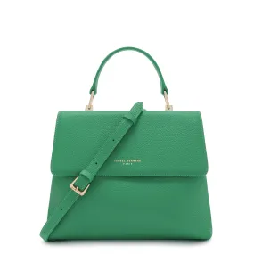 Femme Forte Gisel green calfskin leather handbag