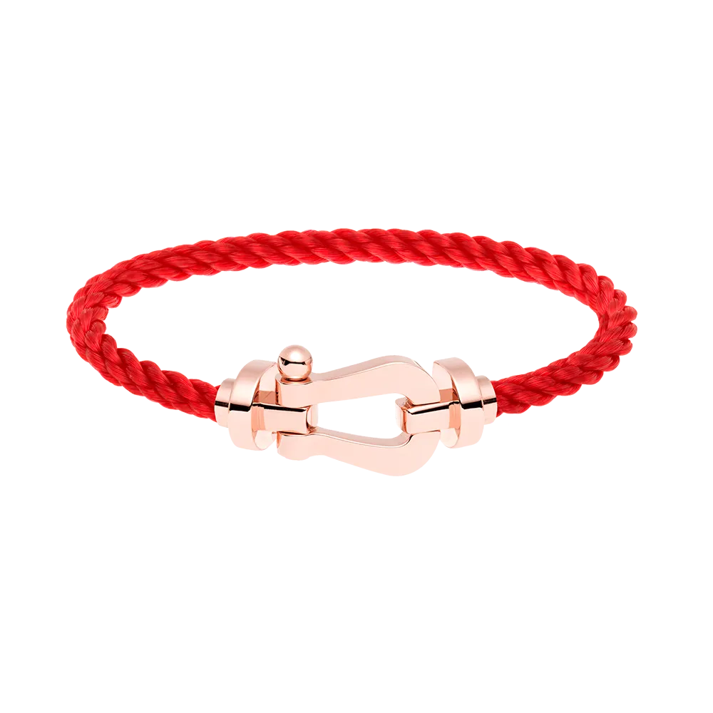 FRED PARIS FORCE 10 BRACELET ROSE GOLD BUCKLE (L)