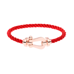 FRED PARIS FORCE 10 BRACELET ROSE GOLD BUCKLE (L)