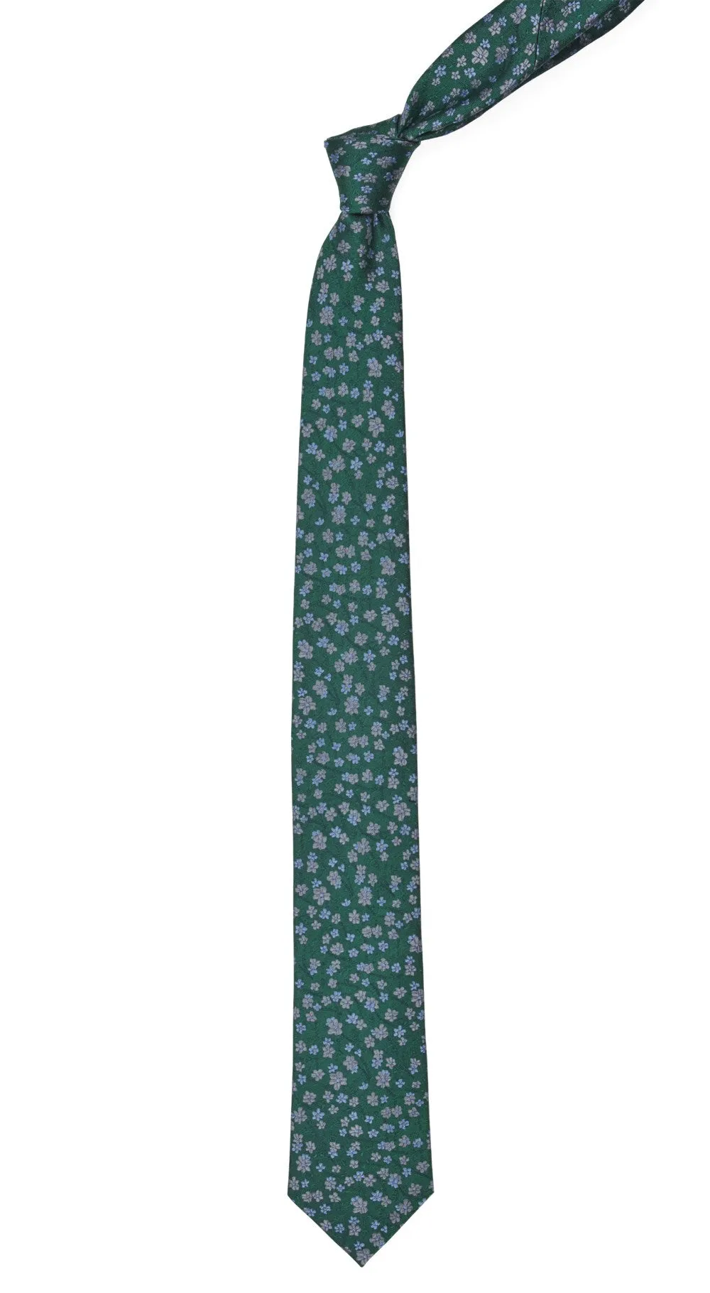 Free Fall Floral Kelly Green Tie