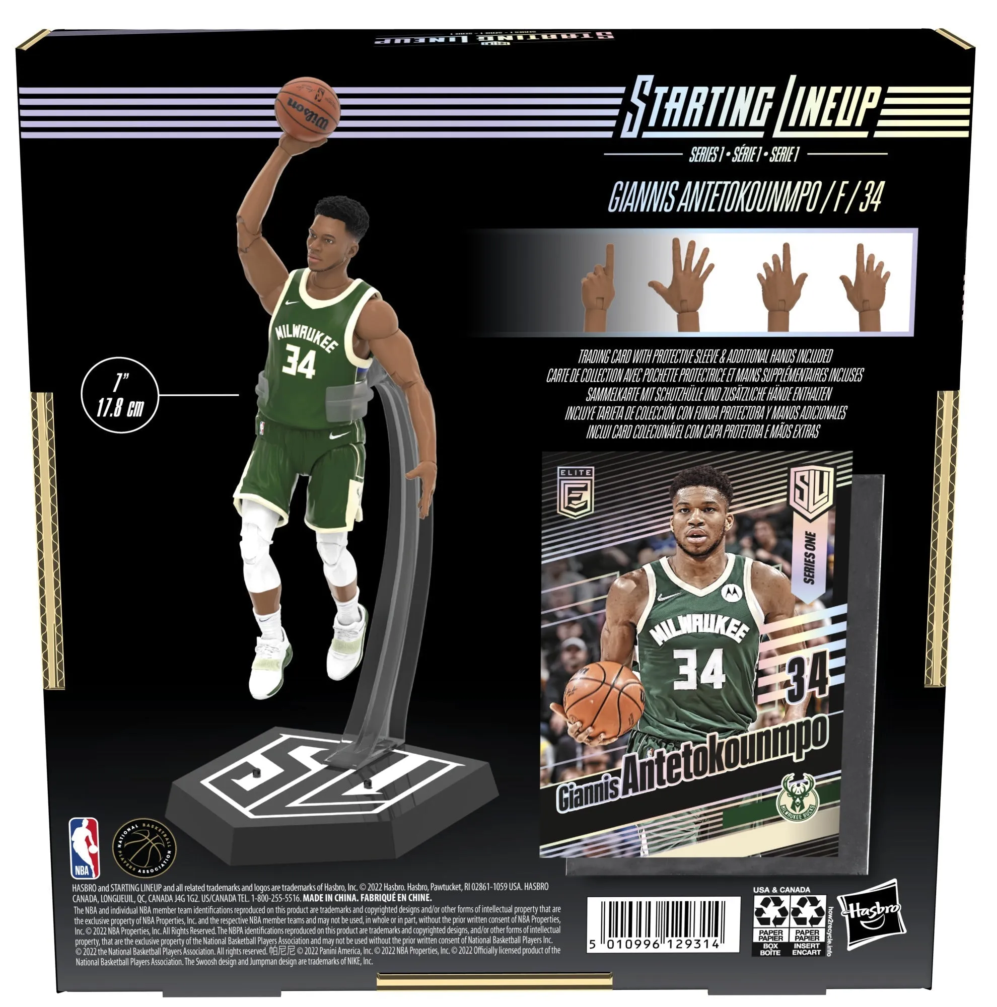 Hasbro Starting Lineup NBA Series 1 Giannis Antetokounmpo Figure