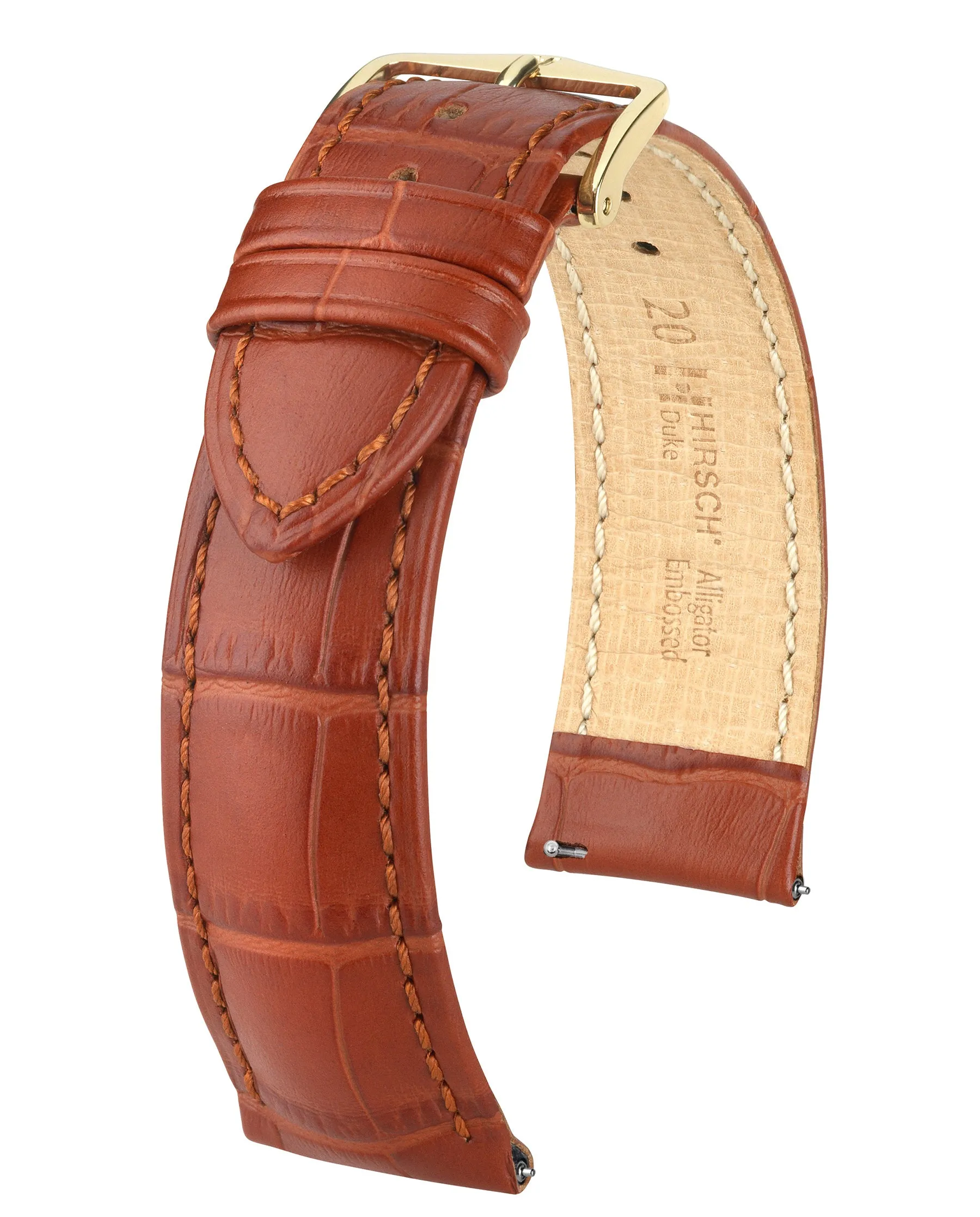 HIRSCH DUKE Alligator Embossed Calfskin Watch Strap  010 28