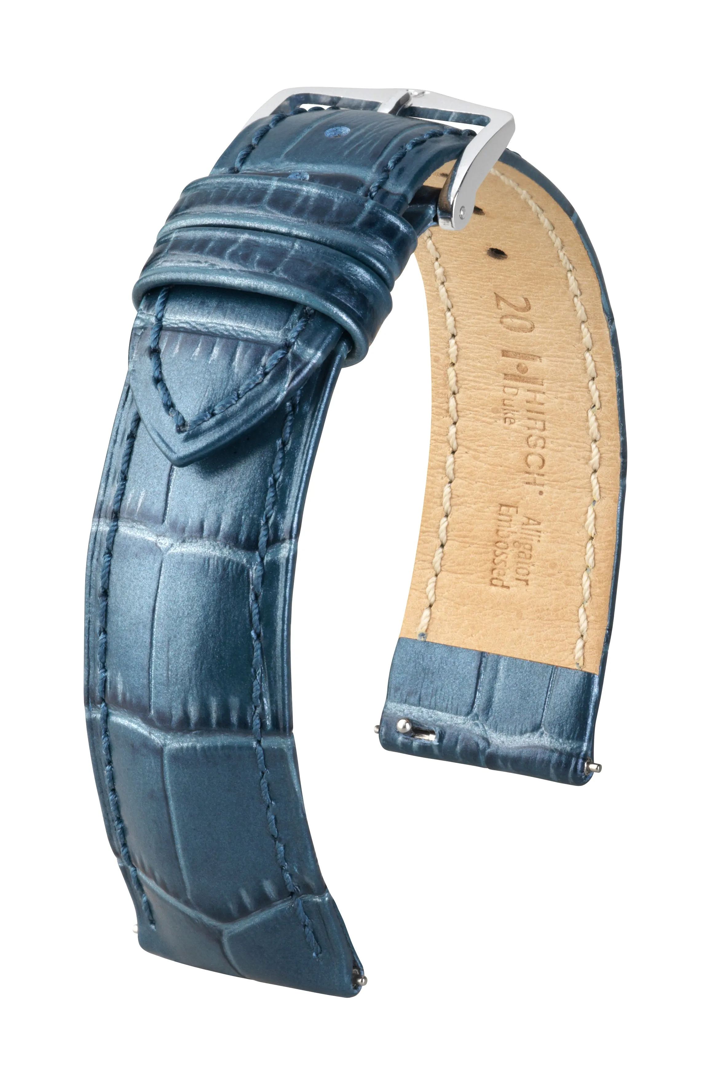 HIRSCH DUKE Alligator Embossed Calfskin Watch Strap  010 28