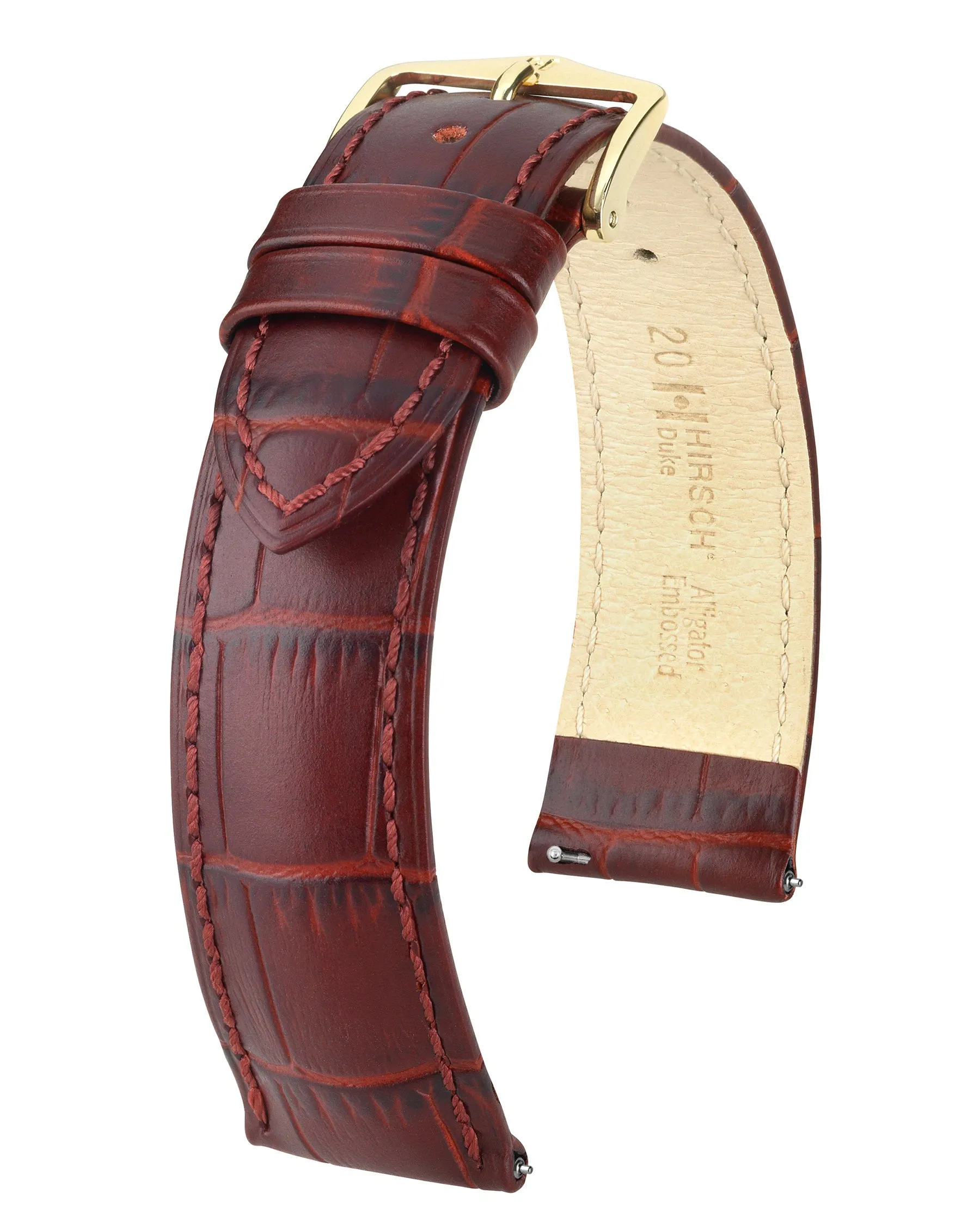 HIRSCH DUKE Alligator Embossed Calfskin Watch Strap  010 28