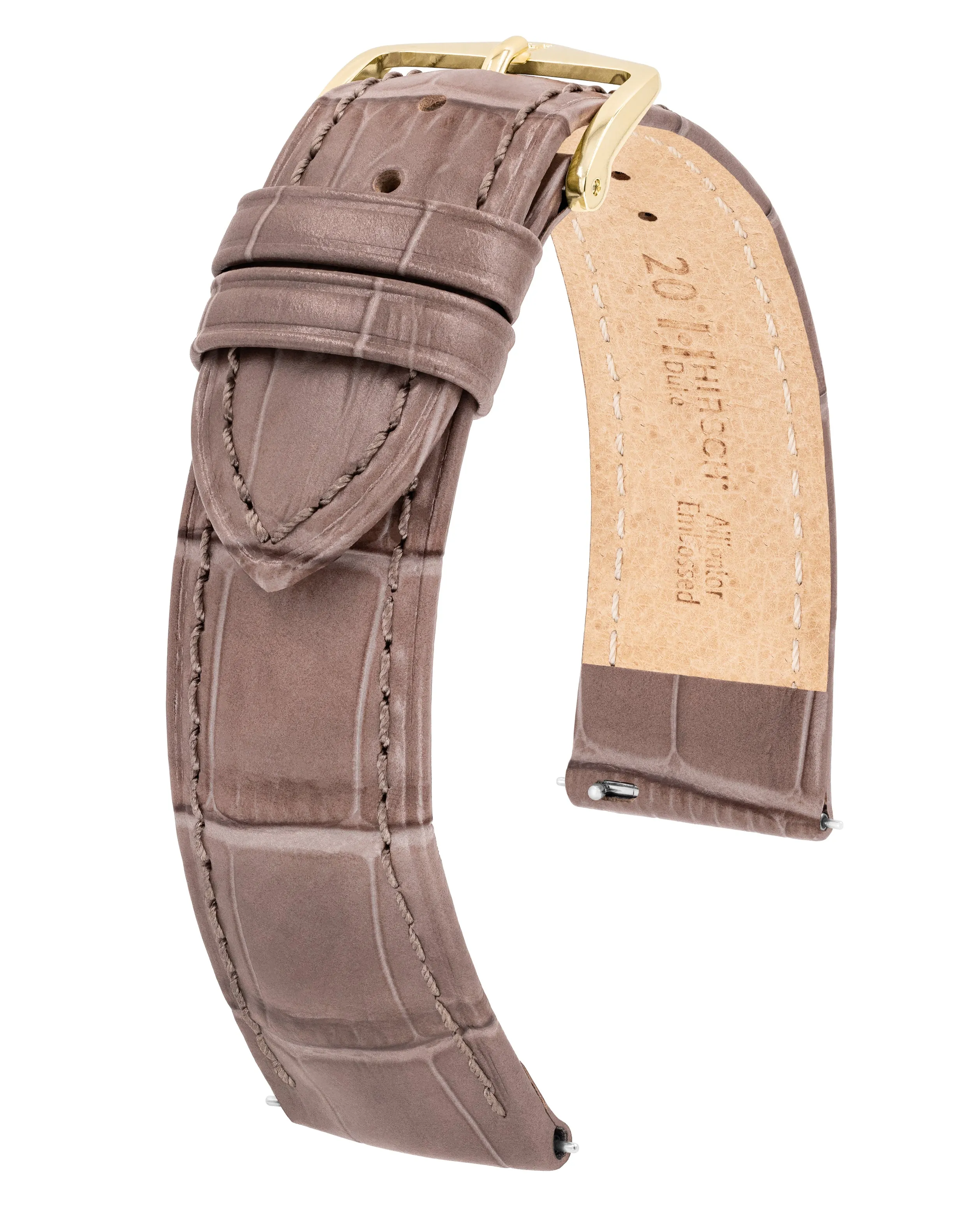 HIRSCH DUKE Alligator Embossed Calfskin Watch Strap  010 28