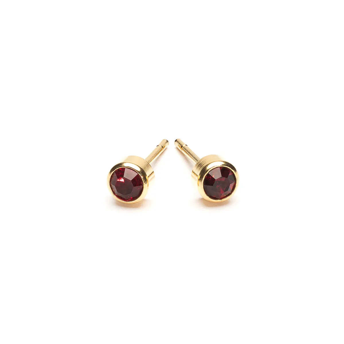 July Birthstone 14k Gold Plated Earrings