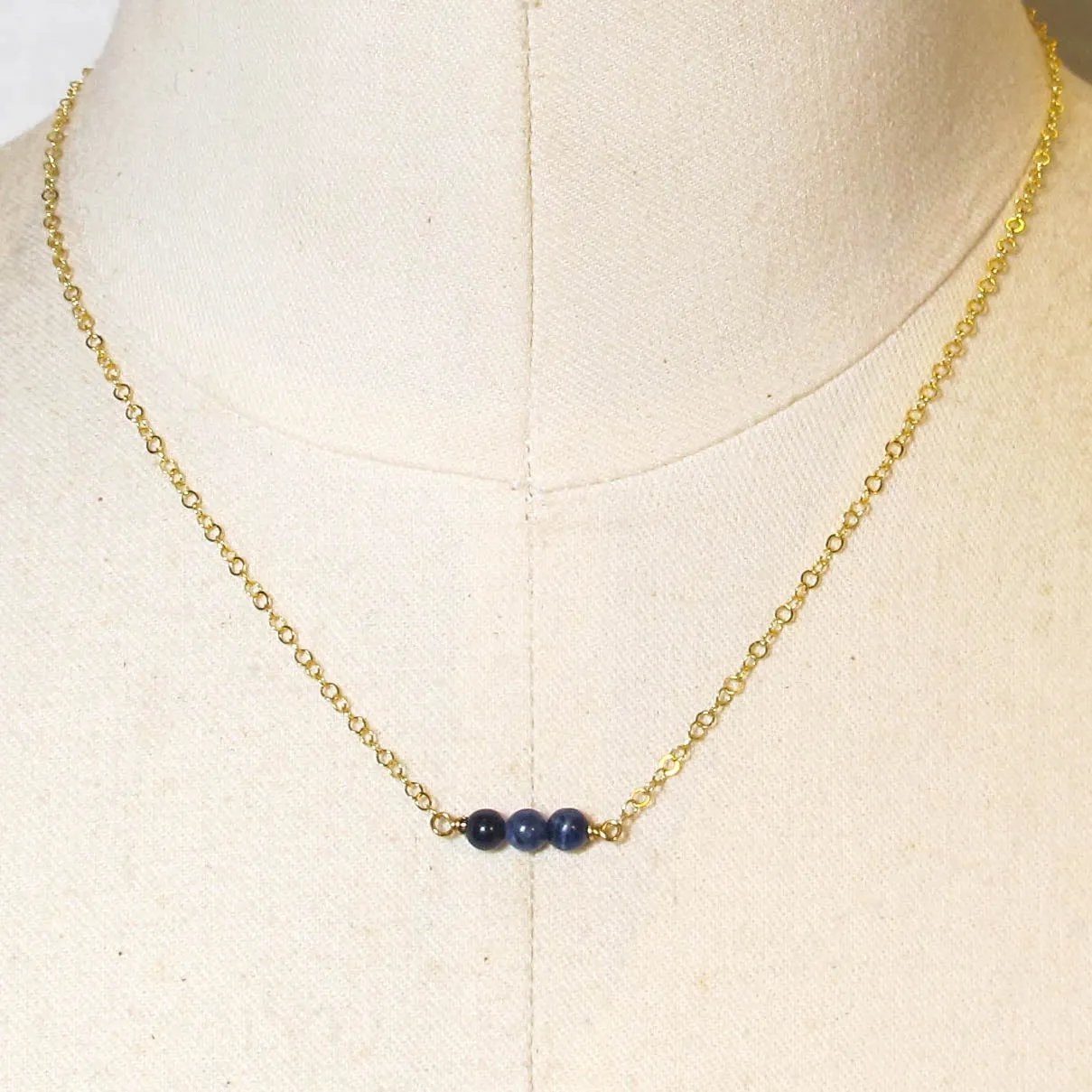 Lapis Lazuli Tiny Gemstone Necklace