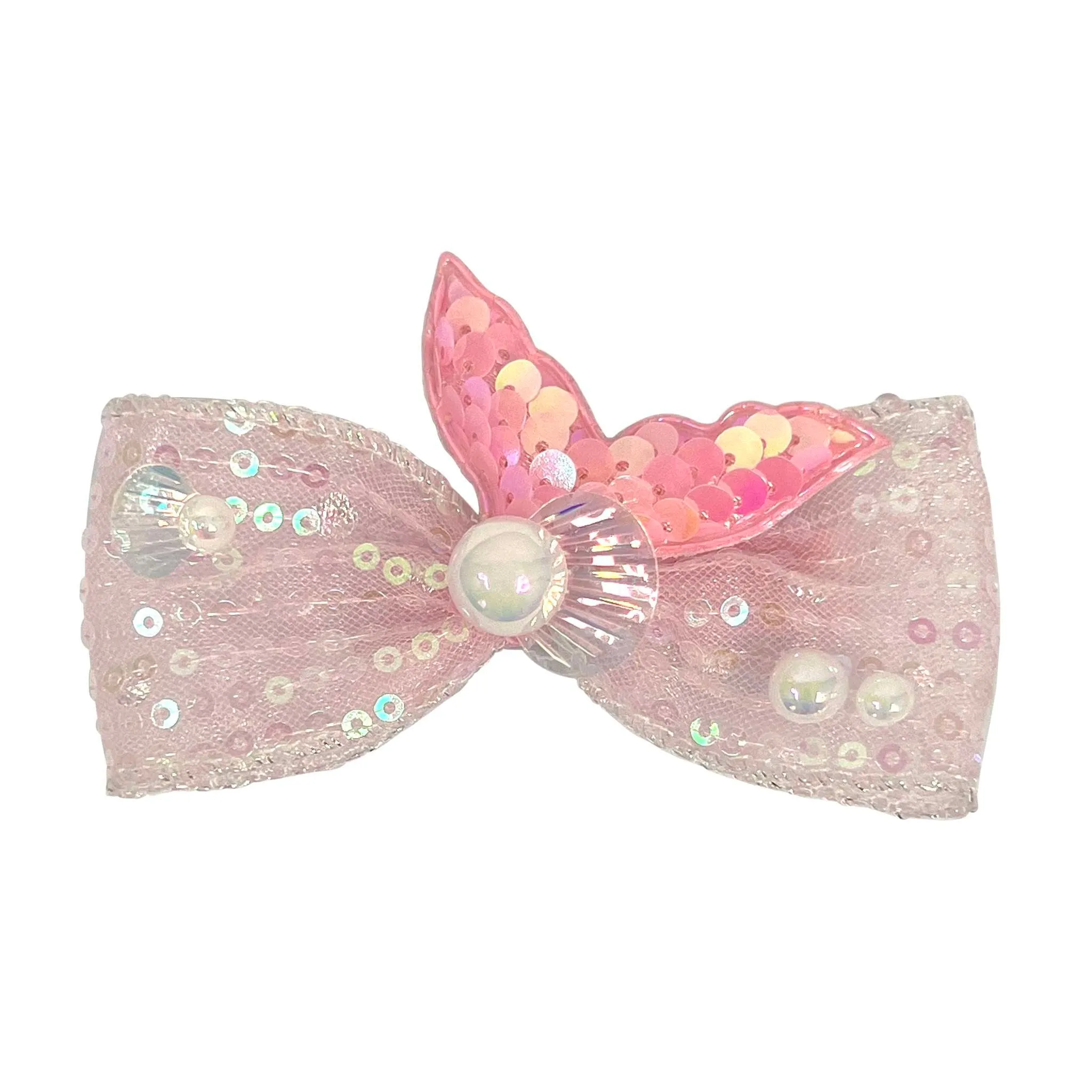 Mermaid Tail Bow Hair Clip