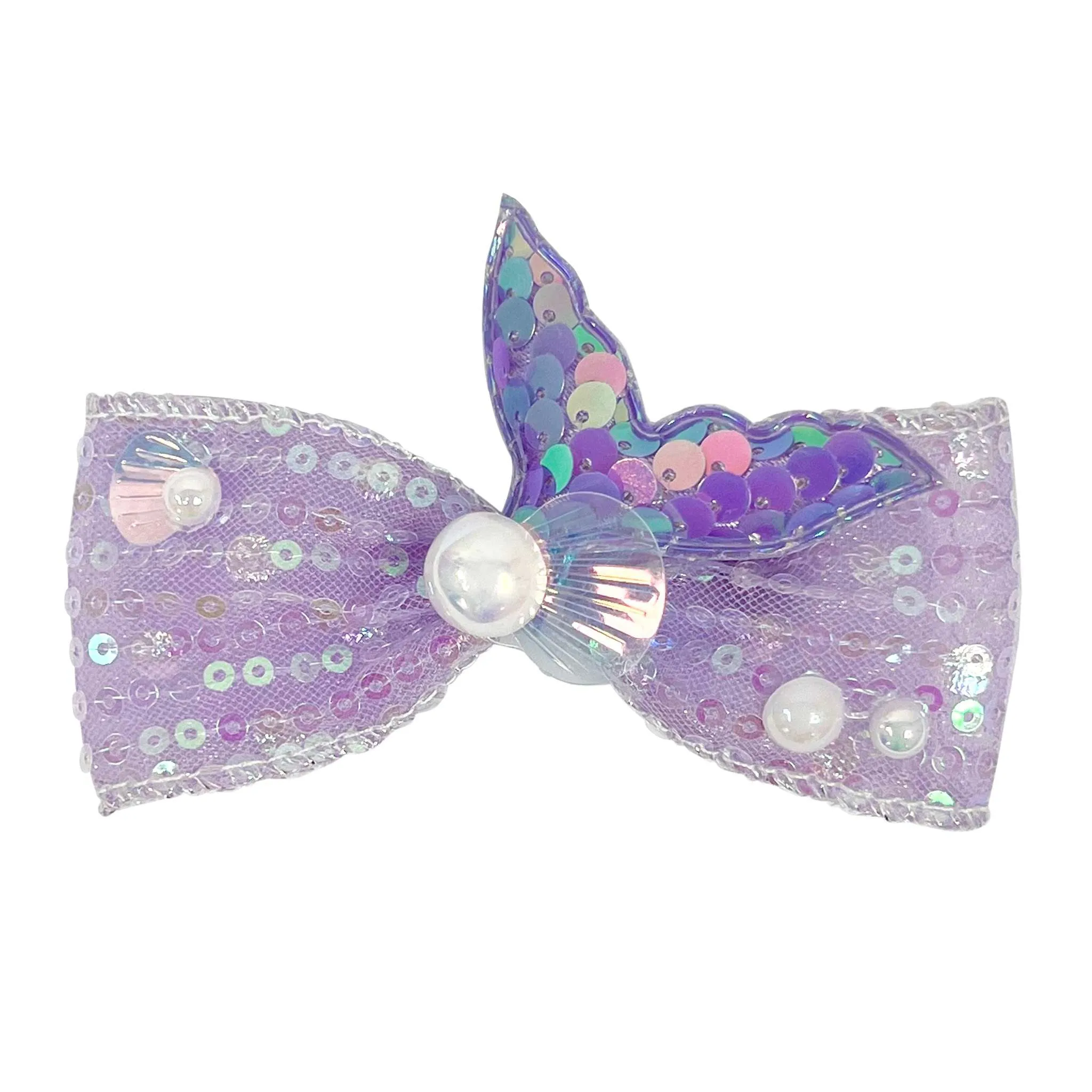 Mermaid Tail Bow Hair Clip