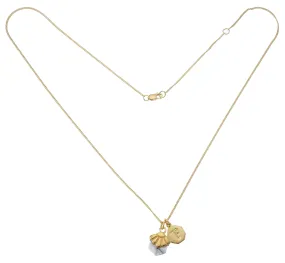 MINI DECO DAISY - NECKLACE - HOWLITE - GOLD