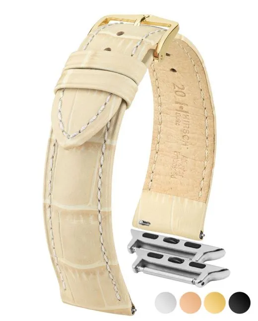 NQR HIRSCH DUKE Alligator Embossed Watch Strap  010 28 NQ