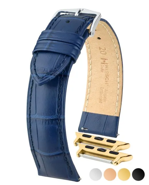 NQR HIRSCH DUKE Alligator Embossed Watch Strap  010 28 NQ