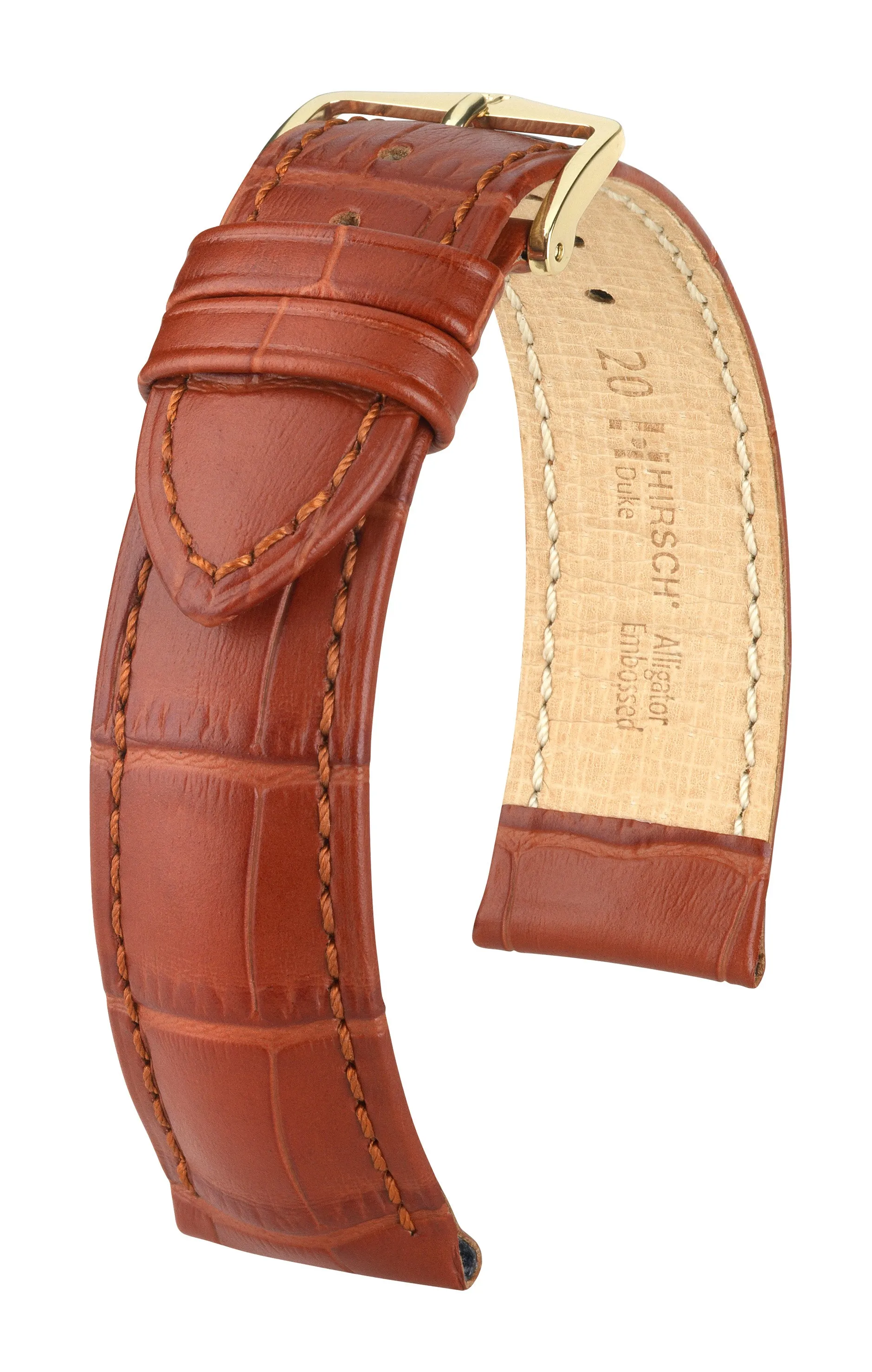 NQR HIRSCH DUKE Alligator Embossed Watch Strap  010 28 NQ