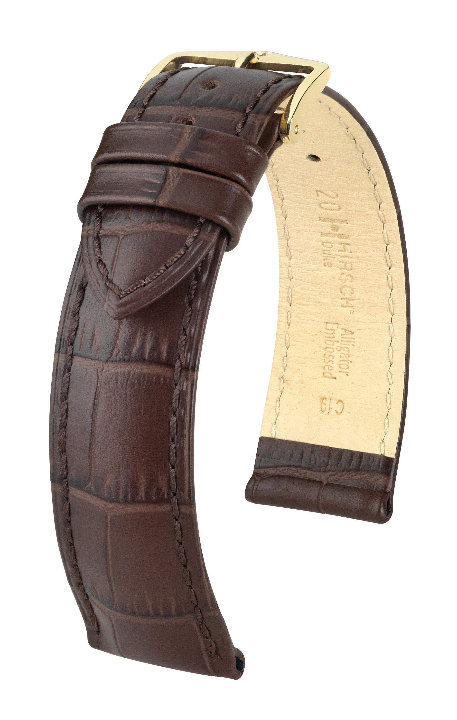 NQR HIRSCH DUKE Alligator Embossed Watch Strap  010 28 NQ