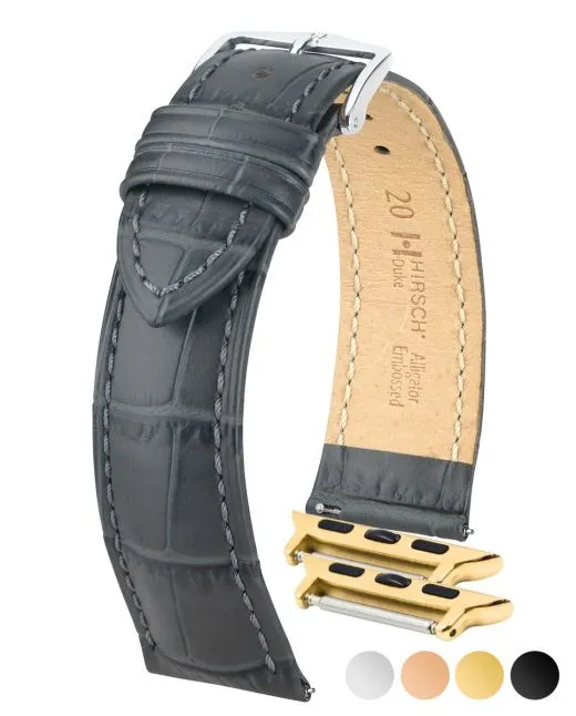 NQR HIRSCH DUKE Alligator Embossed Watch Strap  010 28 NQ