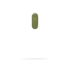 Olive Green Enamel Big Bead