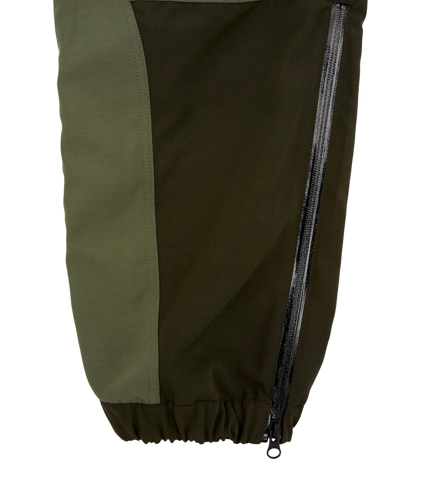 PANELLED SHELL TRACKPANTS - DARK GREEN