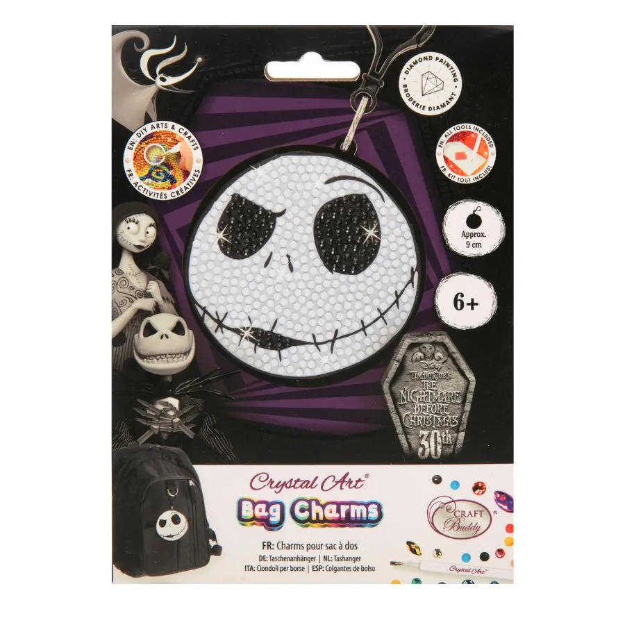 "Jack Skellington" Crystal Art Bag Charm Kit